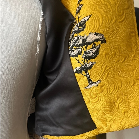Vintage-Inspired Yellow Moto Jacket by Darling - Unique Fauna Print - Picture 9 of 10